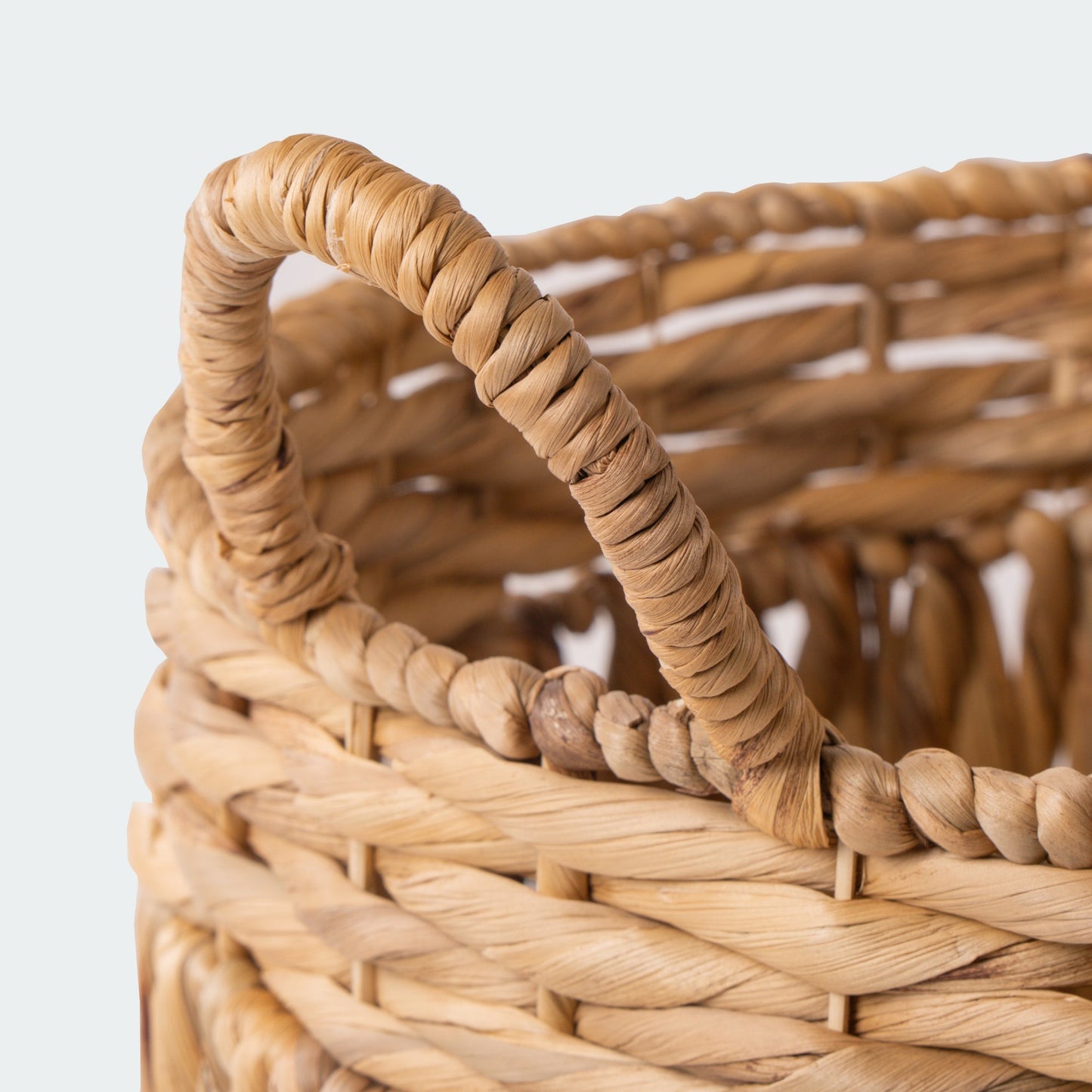 Oversize Water Hyacinth Storage Basket Collection, Set of 6