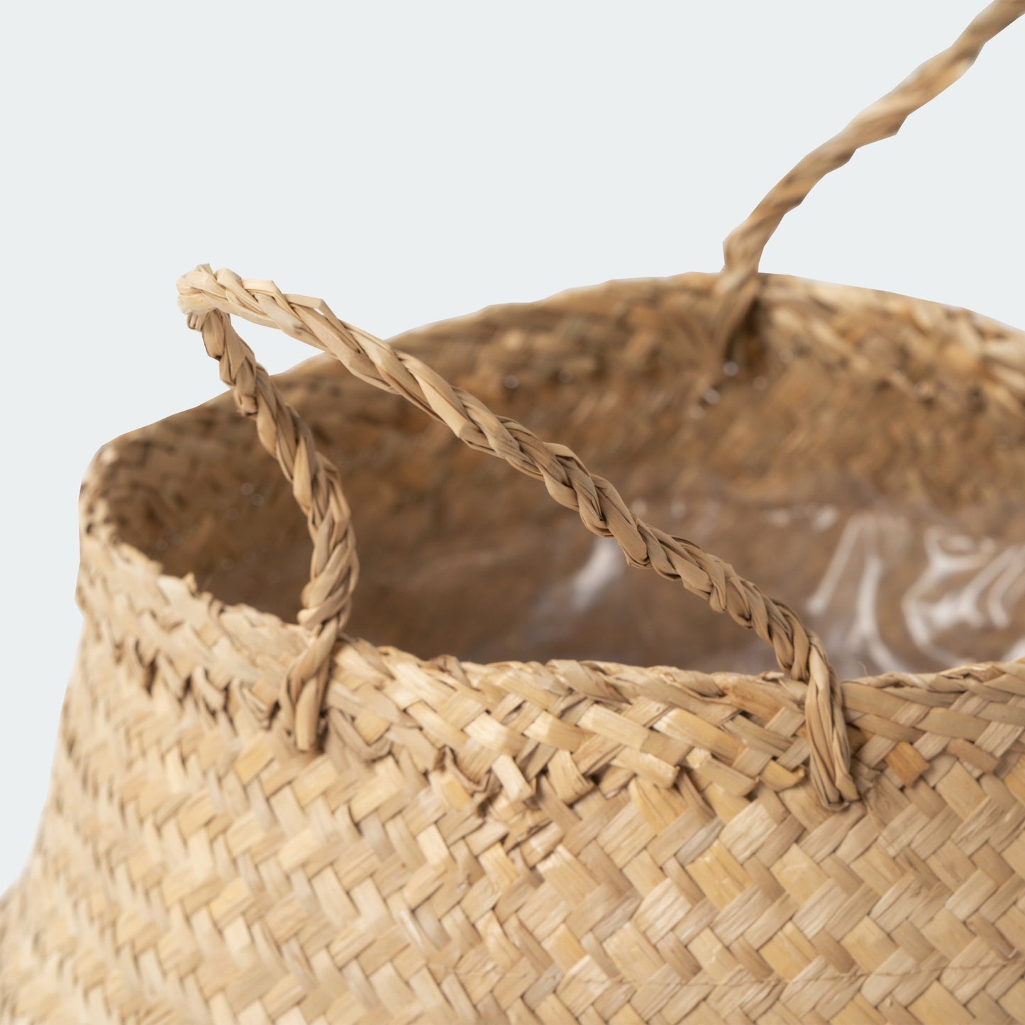 Zigzag Seagrass Wicker Planter Vase Set Of 3