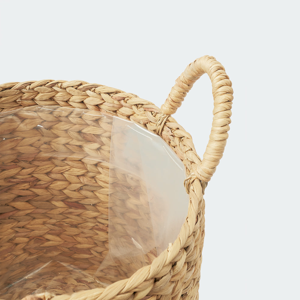 Large Hyacinth Standing Basket Set with Handles