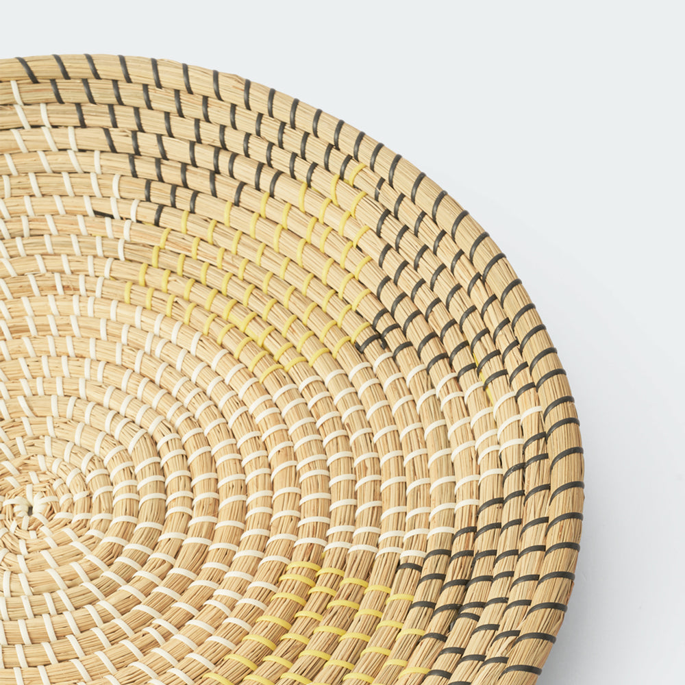 Seagrass Wall Basket Decor Set - Floral and Spiral Designs