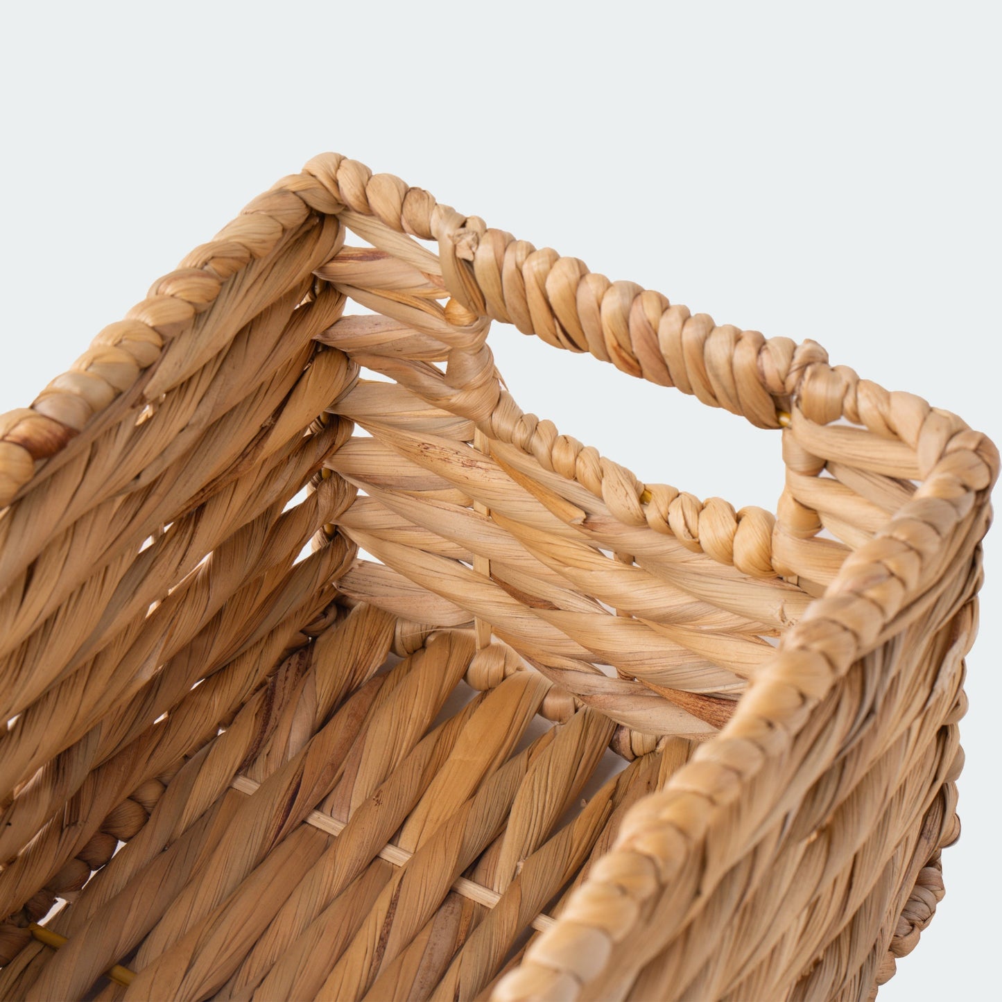 Oversize Water Hyacinth Storage Basket Collection, Set of 6