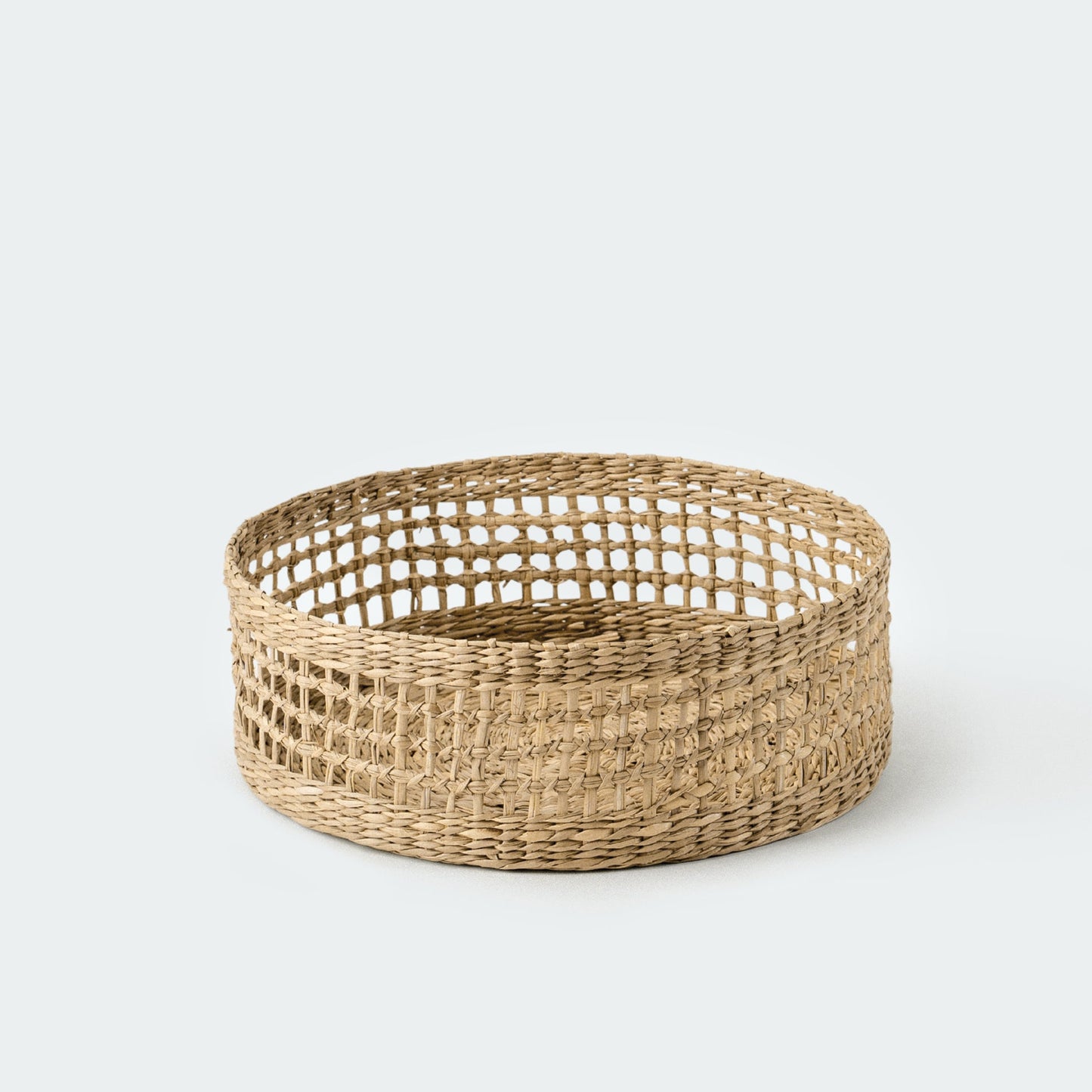 Open Twisted Seagrass Wicker Basket Set of 3